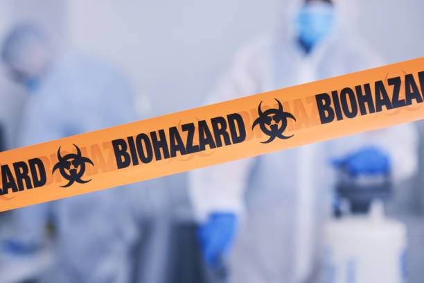 Professional Biohazard technician working in Runge, TX